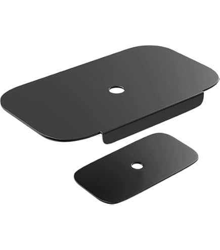 The Living Store Support De Moniteur Blanc 100x35x8 Cm Verre Trempé Et Métal - Support