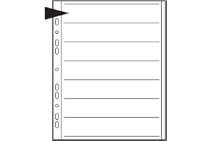 Kenro Translucent Negative Pages for Ringbinder for 7 Strips of 6 Frame 35mm Film Pack of 25 - KNF08