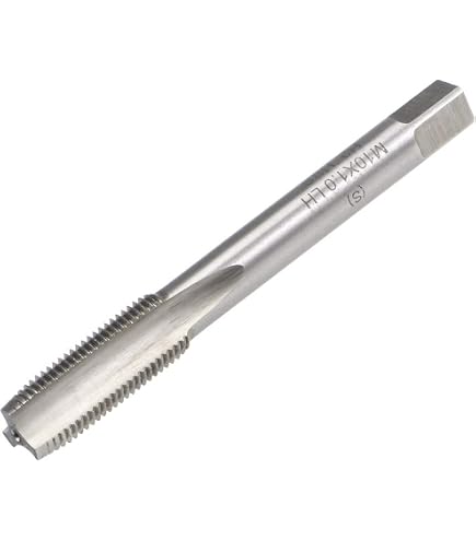 sourcing map Taraud Pas à Gauche Fil Fraisage M7 x 0.5 Métrique Gauche Main Machine HSS Haute Vitesse Acier Non Couché 3 Droit Cannelures Vis Taraud H2 Tolérance