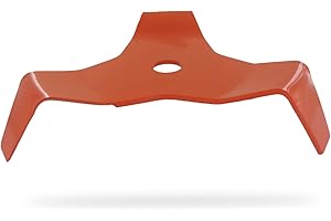 GREENSTAR OZAKI - Lame 3 Dents Débroussailleuse - Spéciale Mulching - Largeur de Coupe : 300 mm - Epaisseur 4 mm - Alésage - 25,4 mm