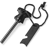 Valkyrie 8mm 8.5cm Magnezyum Ateş Başlatıcı Bar -%100 Katkısız Al&uuml;minyum İ&ccedil;ermez Fire Starter