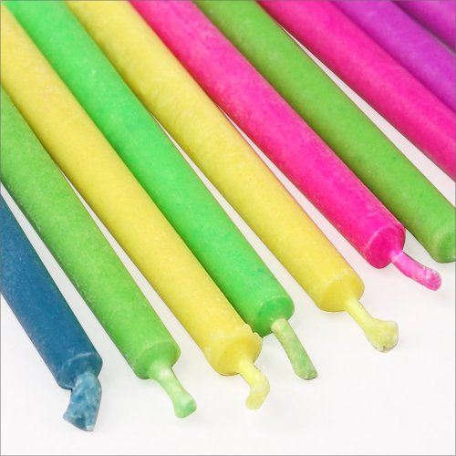 Accessotech 12 x Mehrfarbig Flamme Geburtstags Kerze Kerzen Engel Party Neuheit Dekorationen - 3