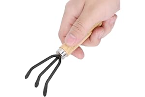 AUNMAS Kit de Herramientas de jardinería, Kit de Pala 3 Piezas Profesional con rastrillo de jardín Palas para Maceta para trasplante