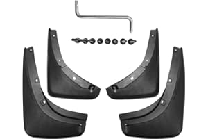 CStern Parafanghi Parafango Paraspruzzi Protettiva Protezione Antispruzzo Guardie Fango Anteriore & Posteriore Auto in Plastica ABS Nero 4 Pezzi per Jeep Renegade 2016-2019