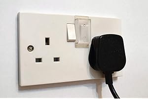CYCLAIRE Switch Guard (Pack of 2, Clear) - Prevents Switches Being Turned Off
