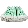 LOVEDAY 100pc 5.1" Square Rectangle Foam Cleaning Swab Sticks For Solvent Format Inkjet Printer Roland Optical Equipment