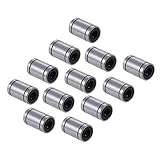 rodamientos 3d skf  Aibecy 12pcs Cojinete LM8UU 8mm Dia Dentro de bolas lineales de goma de rodamiento de casquillo para RepRap i3 Anet impresora 3D