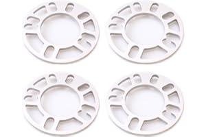 Autobahn88 0.12" (3mm) Universal Vehicle Wheel Spacer, for PCD 4x98 4x100 4x110 4x108 4x112 4x114.3 5x100 5x110 5x108 5x112 5x114 (Pack of 4)