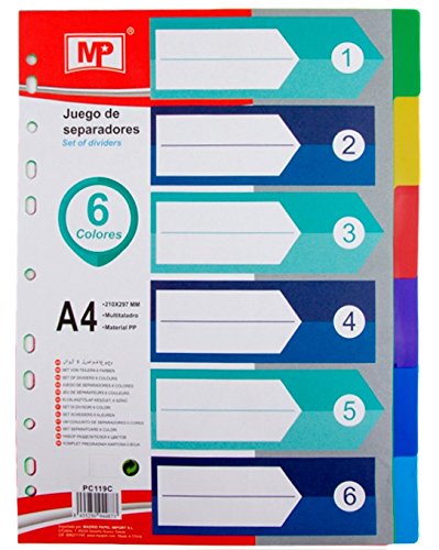 MP PC119C - Juego de separadores para archivador