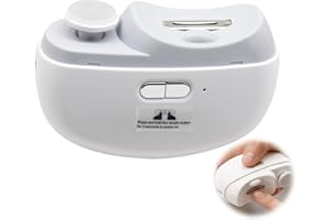 Horuili® Elektrische Nagelknipser, Nagellackierer, LED zum Trimmen und Polieren von Nägeln Mit Feilen-Funktion und Licht, multifunktionale Nagelschleifer