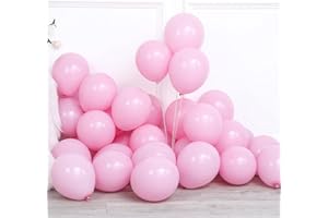 Yiran Macaron Pink Balloons - 30 Pack Latex 5 Inch Small Pastel Balloon Romantic Balloon, Decorations for Surprise Birthday Parties, Weddings, Baby Shower, Valentines, Anniversaries & Celebrations