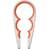 Kavanoz a&ccedil;acağı, beyaz-turuncu, 21 cm