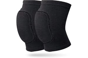 Lot de 2 genouillères de danse, ensemble de genouillères de sport, genouillères élastiques unisexes, genouillères de danse pour enfants et adultes pour la danse, le football, le jogging, le yoga