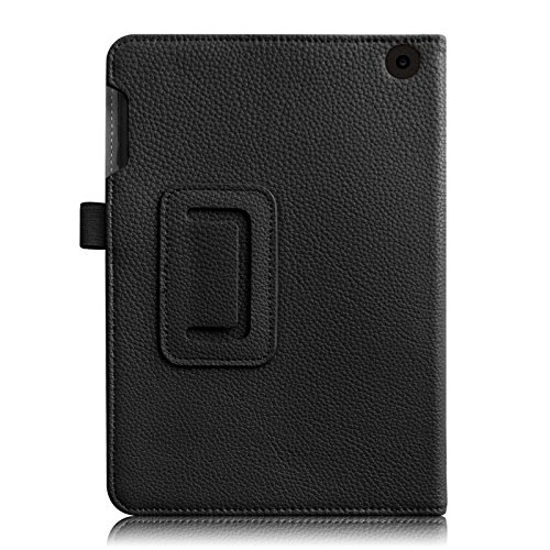 Fintie Medion Lifetab S7852 (MD 98625) / S7851 (MD 98675) Hülle Case – Folio Kunstleder Schutzhülle Tasche Cover Etui mit Ständerfunktion und Stylus-Halterung für MEDION LIFETAB S7852/S7851(19,9 cm 7,85″) Tablet-PC, Schwarz - 8