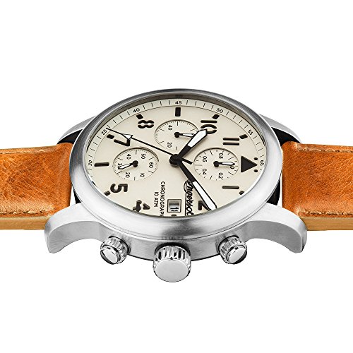 Ingersoll Herren Analog Quarz Uhr mit Leder Armband I01501
