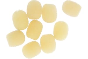 MAGIDEAL 10pcs Pequeño Micrófono Parabrisas Esponja Suave Cubierta De La Cubierta Micrófono del Auricular