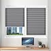 Produktbild Plissee klemmfix ohne Bohren verdunklung 70 x 120cm Grau Seitenzugrollo Faltrollo für Sonnenschutz, Plissee Jalousie Klemmfix Rollo für Fenster und Tür