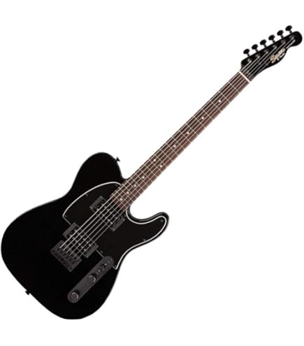Fender Squier Affinity Tele Deluxe Maple Black 0378253506 : Amazon  
