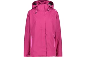 CMP Giacca Donna Con Zip E Cappuccio Traspirante Giacca da pioggia Donna