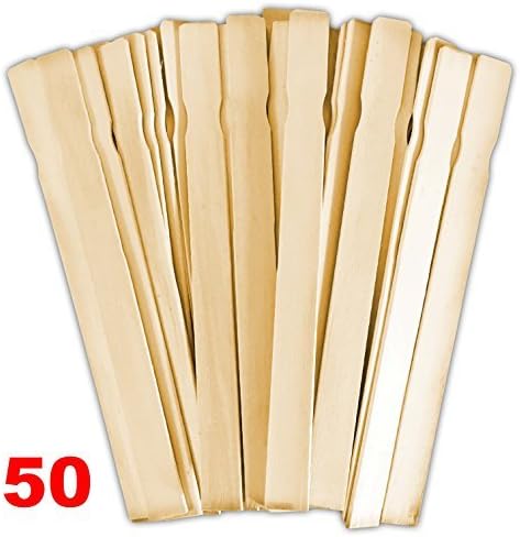 Paint Paddles 12 In. | Bulk Hardwood Stirrers | Stick to Mix Wax, Epoxy or Resin Gelcoat | Garden or Library Marker | Wood Crafts | Guaranteed Satisfaction | Kids Craft or Hobby Projects by Pro Marine Supplies