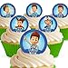 Produktbild Toppershack 12 x Vorgeschnittene und Essbare Paw Patrol Ryder Kuchen Topper (Tortenaufleger, Bedruckte Oblaten, Oblatenaufleger)