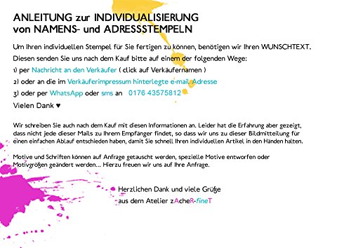 Stempel – K 63M – Kinderstempel Motivstempel – Günni Glücksschwein mit Blume – Bilderstempel zum Ausmalen für Kita – Kinderzimmer – Schule und Beruf - 2