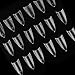 Well-Goal 500pcs Clear Sharp Ending Stiletto glitter Color False Nail Tips Acrylic Nail