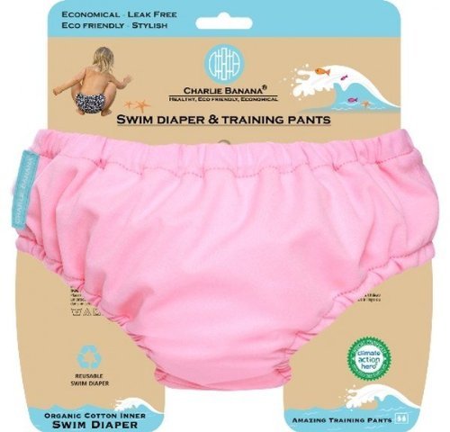 Charlie BananaÂ® Swim Diaper & Training Pants - Baby Pink (L) Color: Baby Pink Size: Large 21-27 lbs