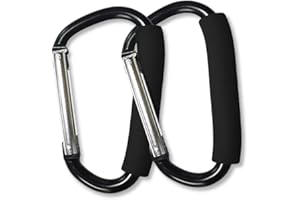CRAFT 4 YOU Secure and Versatile Baby Stroller Hook | Convenient Hands-Free Bag Attachment for Baby Pushchair | Universal Fit | Durable and Easy-to-Use Buggy Accessory (2 x Stroller Hooks)