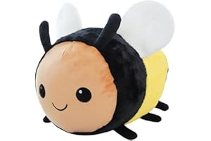 LICHENGTAI Urocza pszczoła pluszowa zabawka, super miękka pszczoła, pluszowa lalka, kawaii, pszczoła miodna, pluszowa poduszka, zwierzę, wypchana pluszowa lalka, prezent urodzinowy dla dzieci, chłopców, dziewczynek, 40 cm