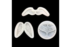 BLUGUL Aile Moule Silicone, pour Chocolat Fondant Gâteau Gelée Bonbons Dessert, 3pcs