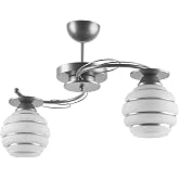Fer Chandelier GOLDINA MODERN PLOFONIER GRAY SAFE GLAZED Lounge - Kitchen - Bedroom 2 Lİ CHANDELIER