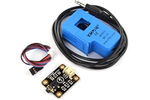 DFROBOT Gravity: Analog AC Current Sensor 5A | AC Current Signal Conversion Module Open Type AC Transformer Probe Included (Non-contact Measurement)