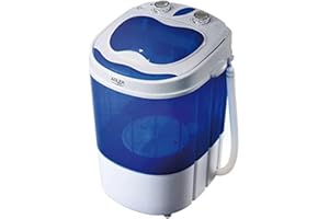 ADLER AD8051 Mini Waschmaschine mit Schleuder Funtkion Waschautomat Camping Reise mobile Singlehaushalt Waschmaschine Topload