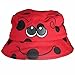 Hey Hey Twenty - Kids Cotton Sun Hat, Colour: Ladybird, Size: 50cm (Approx Age 18 Months - 3 Years)