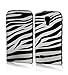 Produktbild Handytasche Flip Case "Zebra" für Samsung Galaxy S4 Mini (La Fleur) Handy Tasche Schutz Hülle Etui Schale Cover
