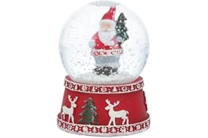 Gisela Graham Weihnachts-Schneekugel-Weihnachtsmann klein