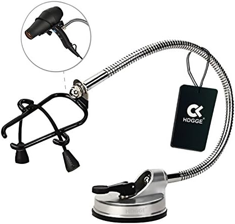 360 Rotary Gate Hairdryer Chrome bathroom stainless steel Support Hairdryer Stand Creative With Strong Sucker Fort Sucker by HDGGE