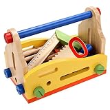 ZEARO Kinder Simulation Toolbox Reparatur Werkzeugkasten Rolle Spielzeug Holz ab 3 Jahre