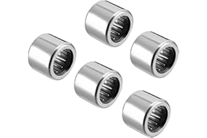 PATIKIL HK0810 8mm Foro Dia 12mm OD 10mm Larghezza Ago Rulli Cuscinetti, 5pz Trafileto Coppa Aperta Fine