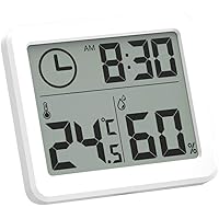 Digital Innen Thermometer Hygrometer, 3 In 1 Temperatur Und Luftfeuchtigkeitsmesser, Hohen Genauigkeit Mini Hydrometer…