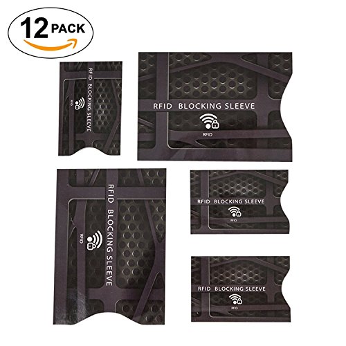 Fundas de bloqueo Matana  Protectores para prevenir RFID  Protectores para pasaporte  tarjetas de cr  dito y d  bito   10   2 unidades 