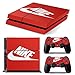 Produktbild Funky Planet PS4 Deutschland GANZKÖRPER Zubehör Wrap Aufkleber Aufkleber Skin Cover für PS4 Playstation 4 (Red N)