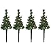 Produktbild matches21 Deko Weihnachtsbäumchen Set zum Stecken 4 Stk. Mit Beleuchtung ideal für Blumenkästen, Garten etc.