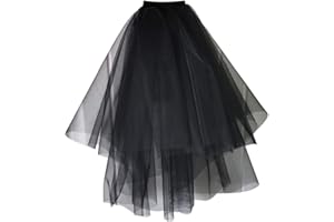 GUMEI Wedding Veil Womens Layered Black Tulle Short Wedding Veil with Comb Halloween Cosplay Party