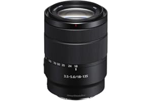 Sony SEL18135 – 18–135mm F3.5–5.6 OSS (APS-C Zoom-Objektiv mit Bildstabilisator, E-Mount, kompakt & leicht, ideal für Reisen, Alltag & Video, für Sony A6400, A6700 & ZV-E10, schwarz)