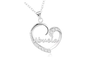 GUOYU Collare Abuela Regalo Abuela Mujer,Regalo dia de la Madre,Regalo Original Abuela Regalo de Cumpleaños Colgante Plateado