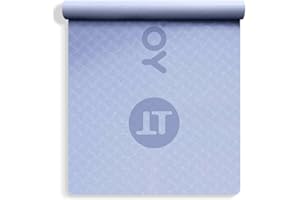 YOTTOY Thick Yoga Mat for Home Workout,183 * 61 * 0.8mm Non-Slip Exercise Fitness Yoga Mats,Eco-Friendly TPE Exercise Mats for Home Workout with strap