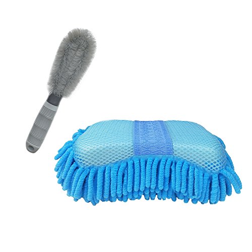 Boocy ultrafine Fiber Chenille Anthozoan Car Wash spugna lavaggio auto guanti forniture