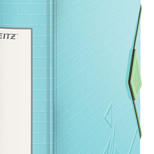 Leitz Active Urban Chic 11170030 - Archivador multifunci  n  A4  lomo redondeado  6 5 cm ancho  cierre de el  stico  pl  stico   color celeste